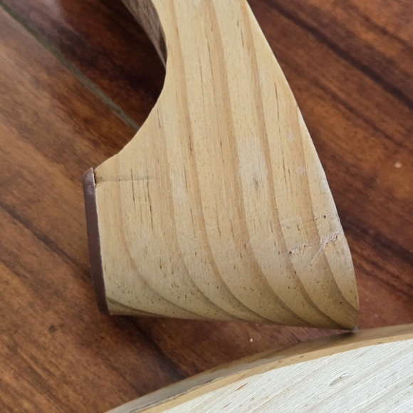 Lulu Guinness Floral Embellished Wooden Clogs Wedge Sandals 37 EU - Picture 12 of 14